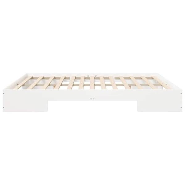 vidaXL Sängram Vit 200 x 200 cm 873017