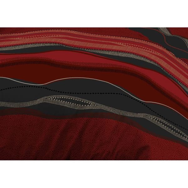 Påslakan 240x260 + 2 örngott - Microfiber - Baltic red