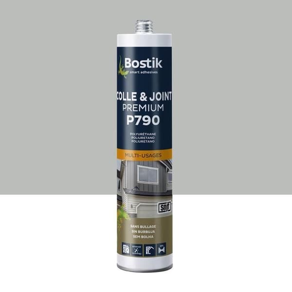 BOSTIK P790 Polyuretan Multi-Purpose Fixing & Sealing Adhesive - Interiör / Exteriör - Grå - 300 ml patron