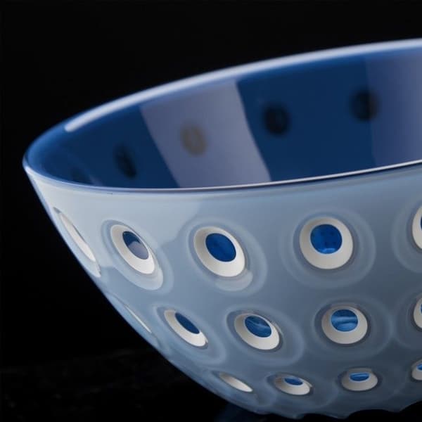 SALLADSSKÅL 25 CM LE MURRINE LJUSBLÅ VIT BLÅ - GUZZINI