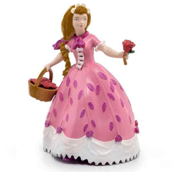 Figurine prinsessa med ros