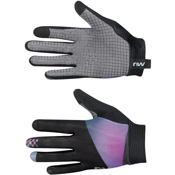 Heltäckande handskar dam Northwave Air LF - svart/iriserande fluo
