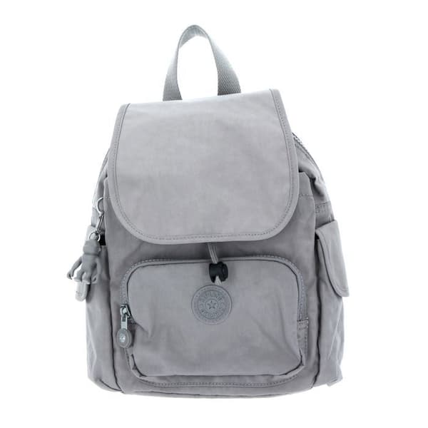 Kipling Grå fritidsryggsäck för kvinnor - Basic City Pack Mini Ryggsäck XS Grå Gris 120007