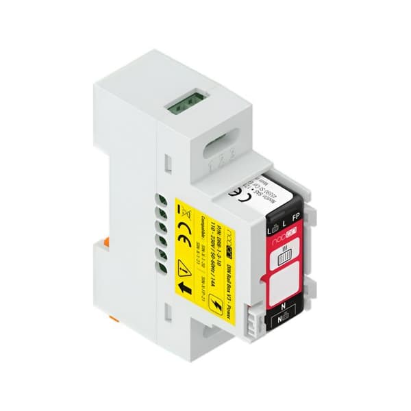 DIN-skena V3 Version Power-hölje för elektriska moduler 14A IP20 NODON Vit