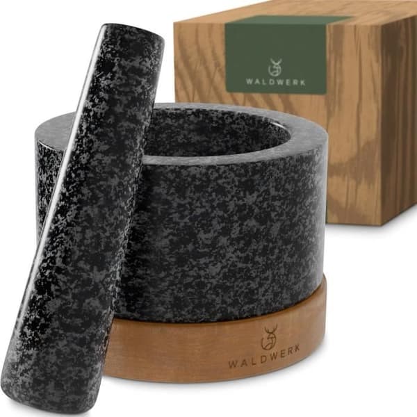 Mortel med Stöt för Kök diameter 12 cm - WALDWERK