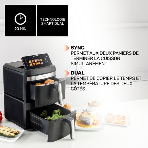 Luftfritös - TAURUS - Air Fry Duo Slim - 13L - 2800W - 10 Program