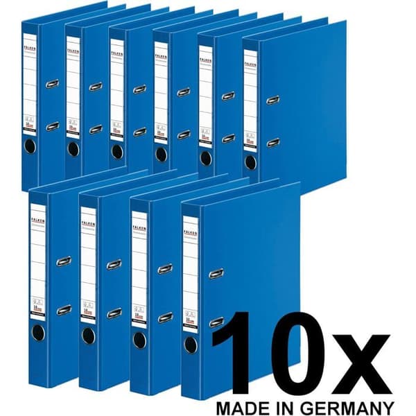 Ringpärmar - FALKEN - Chromocolor - 10-pack - Rygg 5 cm - A4 Blå