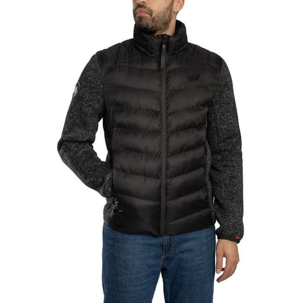 Hybrid Storm Knit Quiltad Jacka - Superdry