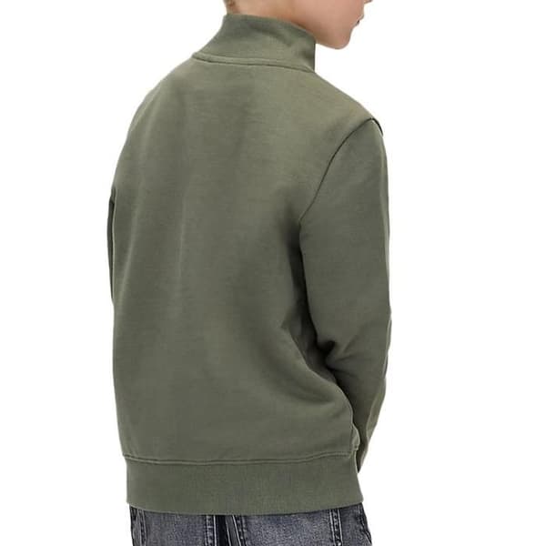Pull 1/4 Zip Grön Kille Calvin Klein Jeans Bröst
