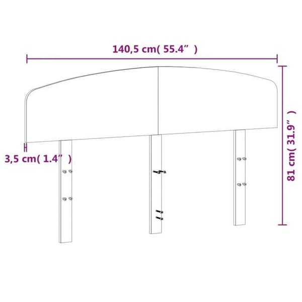 vidaXL Sänggavel, Sängpanel med Träram, Sängtillbehör, Möbel för Sovrum Hem, Brun Vax 842509