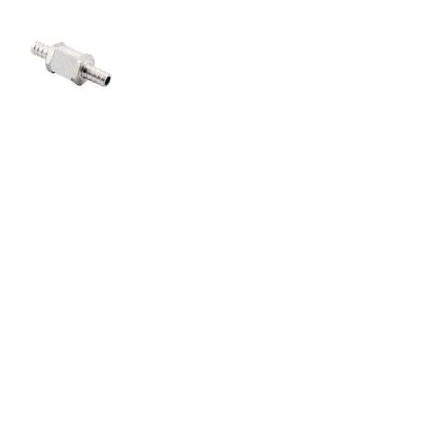 Backventil för bränsle 8 mm silverfinish