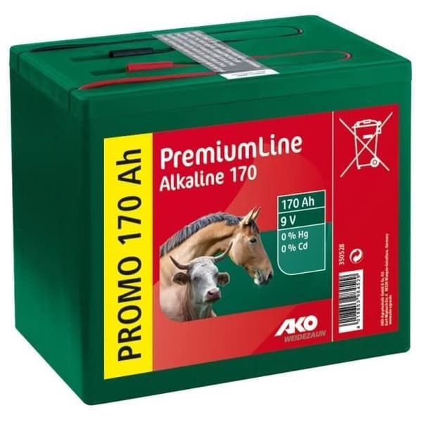 Ako Alkaline Batteri 210 Ah, 9V