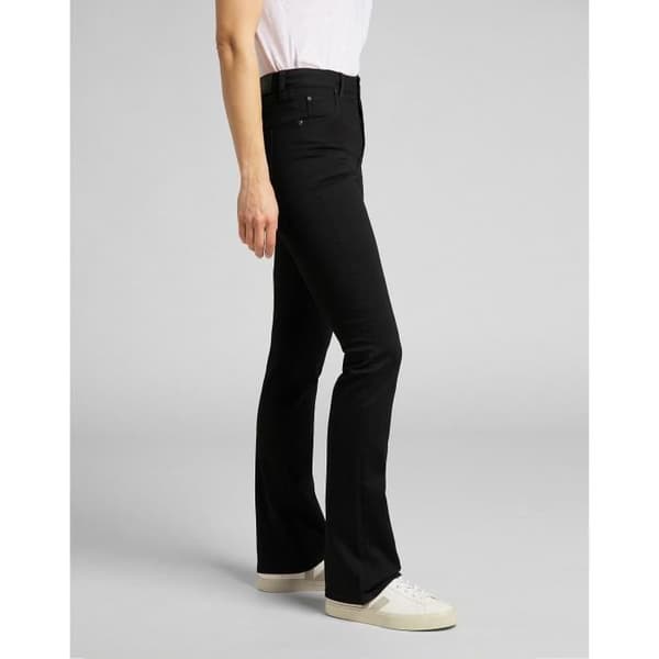 Lee Breese Boot damjeans i svart - hög midja - bootcut passform - stretchig