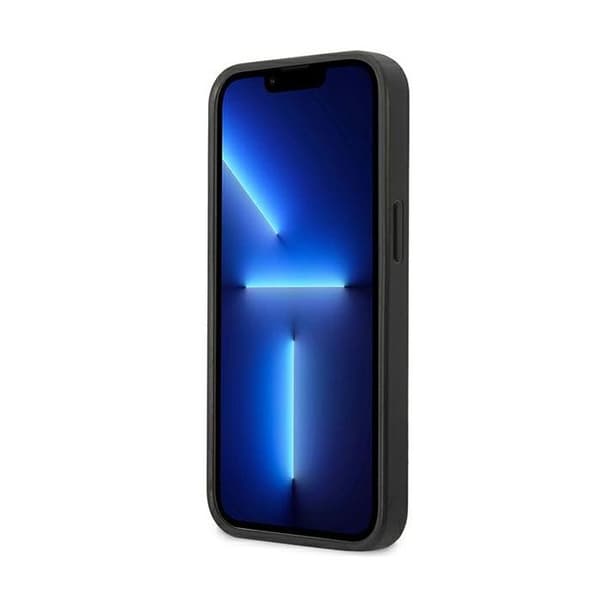 Karl Lagerfeld Saffiano Plåt Silver Skal för iPhone 13 mini