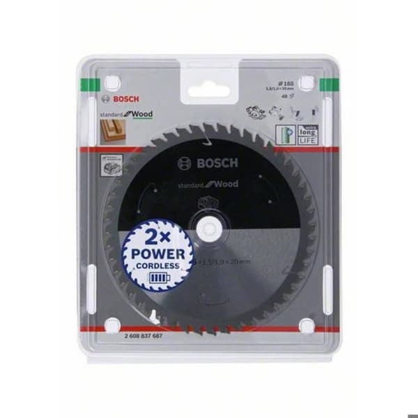 BOSCH STD Trä Cirkelsågblad Ø 165x20x48T - 2608837687