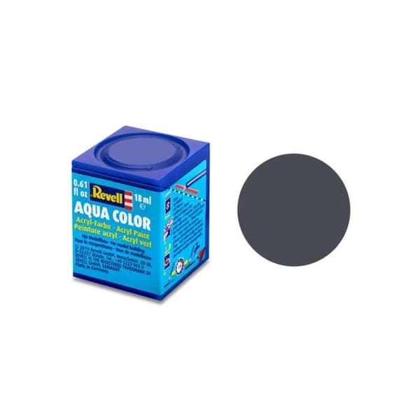 Matt Mörkgrå Aqua Paint - Revell - 36178 - Interiör - Barn - 8 år