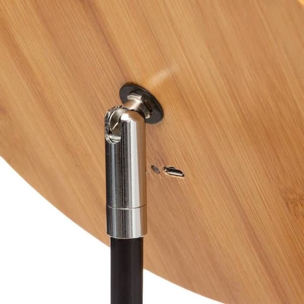 Spegel med LED-stativ 18cm bambu - 5 five simply smart