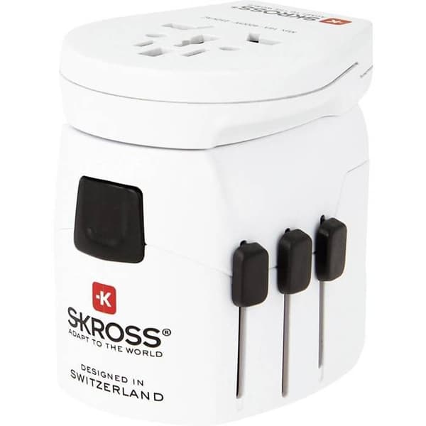 Skross 1302555 Resaadapter Pro Light 3xUSB Världen | LADDNING - STRÖMADAPTER