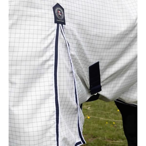 Torkande täcke för häst Premier Equine Cotone Combo - Vit - 191 cm