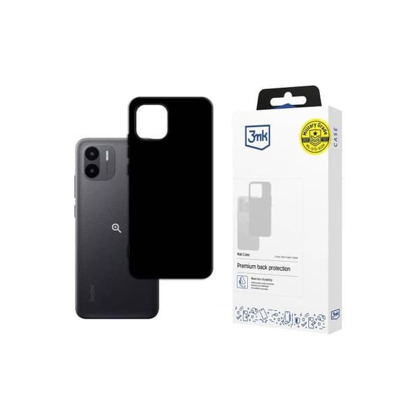 Mattskal - 3MK - Xiaomi Redmi A2 - Matt svart - TPU 1 mm - Repbeständig