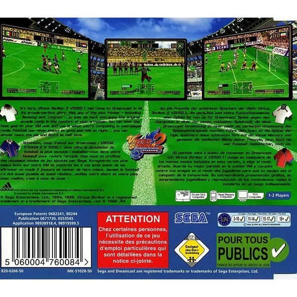 Virtua Striker 2 Ver 2000 1 på Dreamcast