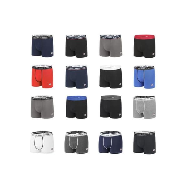 Serge Blanco Boxers överraskning bomull Paket med 6 Herr