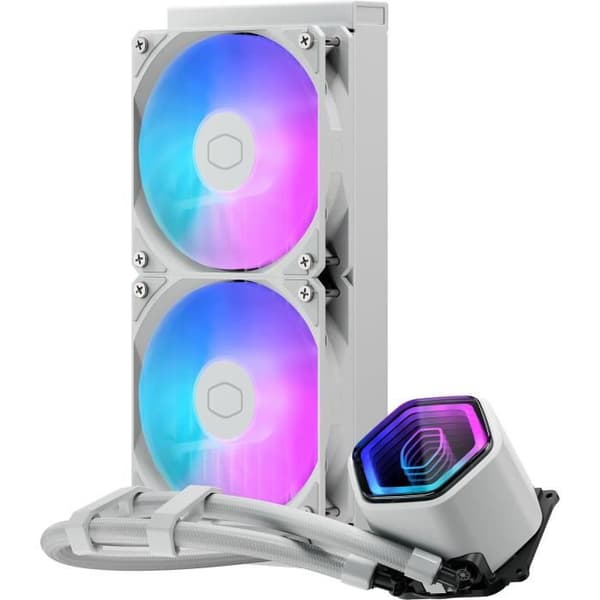 COOLER MASTER - MasterLiquid 240 Core II White Edition - Vattenkylning AIO - Fläktar 120mm