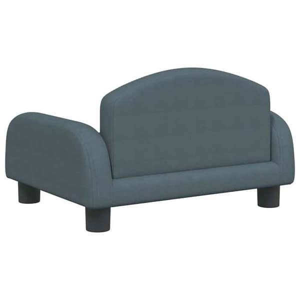 vidaXL Soffa för barn mörkgrå 50x40x30 cm tyg 3196370