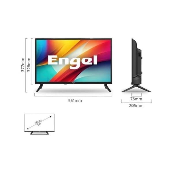 Engel LED LE2486SM 24" HD Ready Smart TV VIDAA Dolby Audio