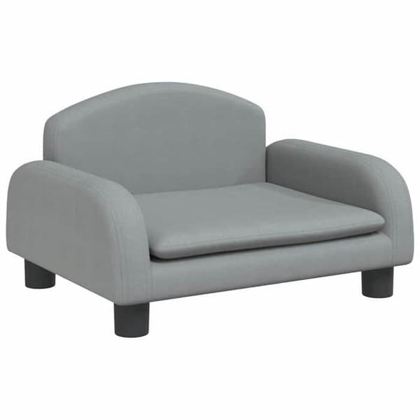 vidaXL Barnsoffa Ljusgrå 50x40x30 cm Tyg 3196369