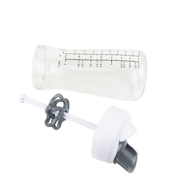 Shaker - COOK CONCEPT - 2En1 - Hällpip - Graderad - Transparent och Grå
