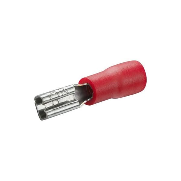 KLIPP HONUNG PRE-ISOLERADE 2.8X0.8 MM RÖDA PÅSE MED 10