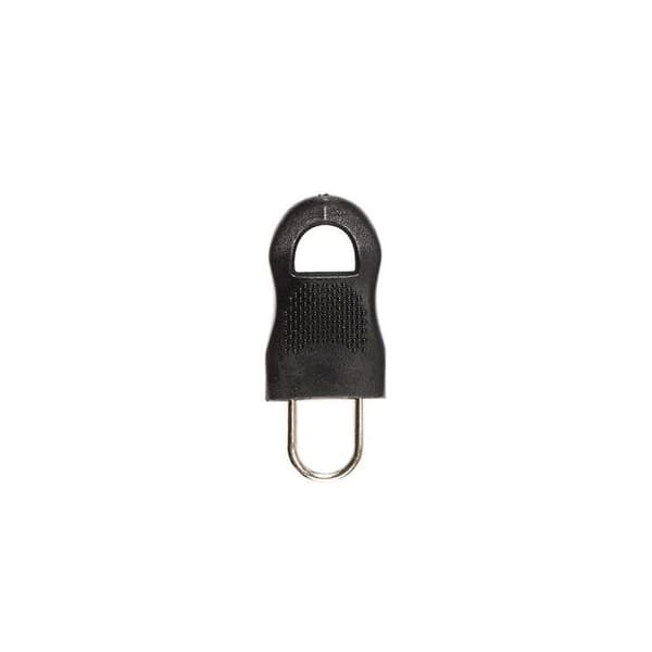 Set med 4 st stängningsringar "Zippade" 5cm Svart