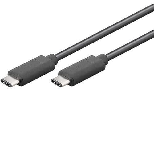 USB-kabel - MICROCONNECT - USB3.1CC2 - 2 m - USB C Hane - Svart