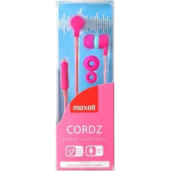 Hörlurar CORDZ PINK + MICRO MAXELL