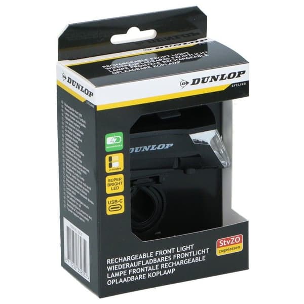 Dunlop Cykellampa USB LED, IPX4