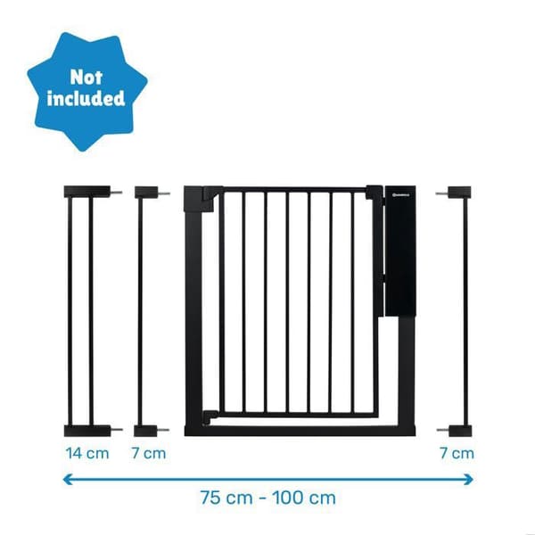 Badabulle Barnsäkerhetsbarriär Safe&Pass - Tryckmonteringssystem - Automatisk Låsning