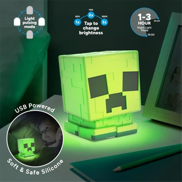 Lampe - PALADONE - Minecraft Squichyglo Creeper - Silikon - LED - Inomhus
