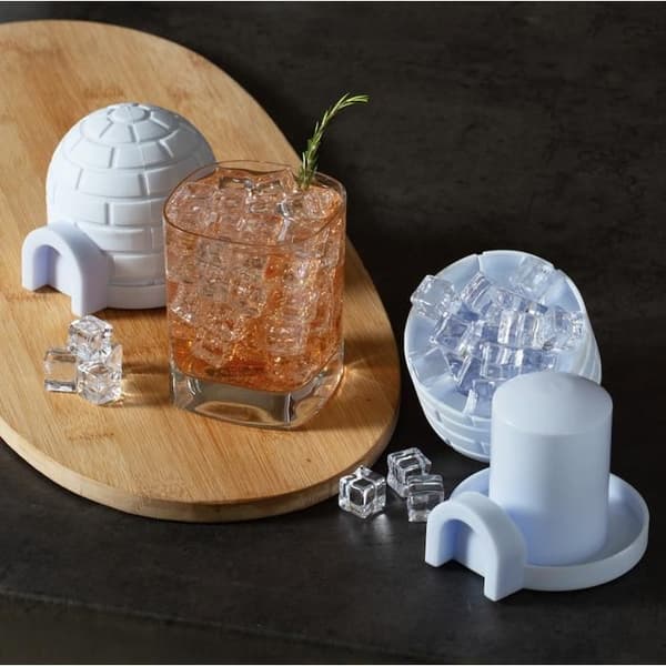 Set med 2 Mini Isformar Igloo - Vit