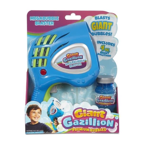 GAZILLION BUBBLES jätte bubbelpistol - Mega Bubble Blaster - Blå - Från 3 år