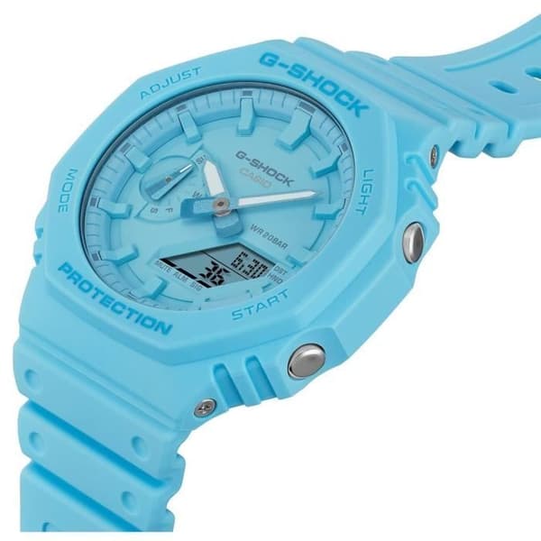Klocka - CASIO - GA-2100-2A2ER - Blå plast - 20 bar - 45 mm