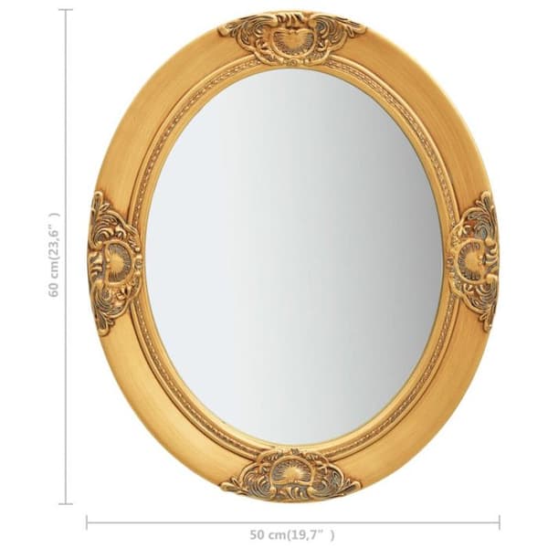 vidaXL Barockstil Väggspegel 50x60 cm Guld 320349
