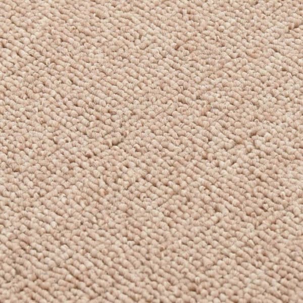 vidaXL Halkfria trappmattor 15 st 75x20cm Beige rektangulär