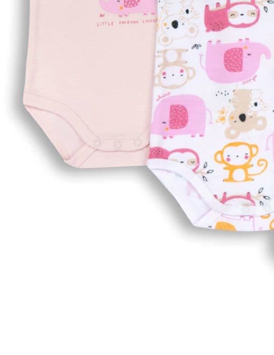 Chicco textilbox set av ärmlös bomullsbody, Mixed Baby