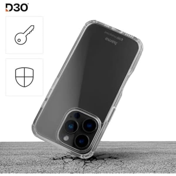 Coque - HAMA - iPhone 16 Pro - Skydd D3O® - Stötmotstånd - Transparent