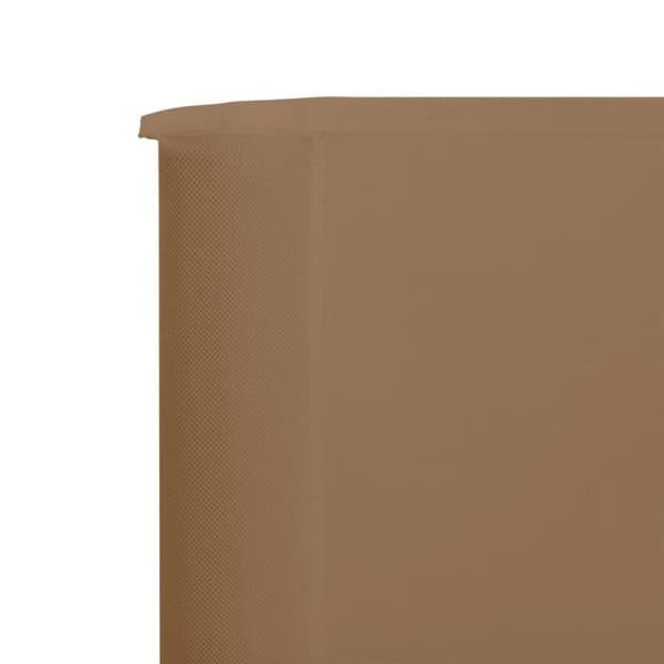 vidaXL 3-Panel Skärm Tyg 400 x 160 cm Taupe