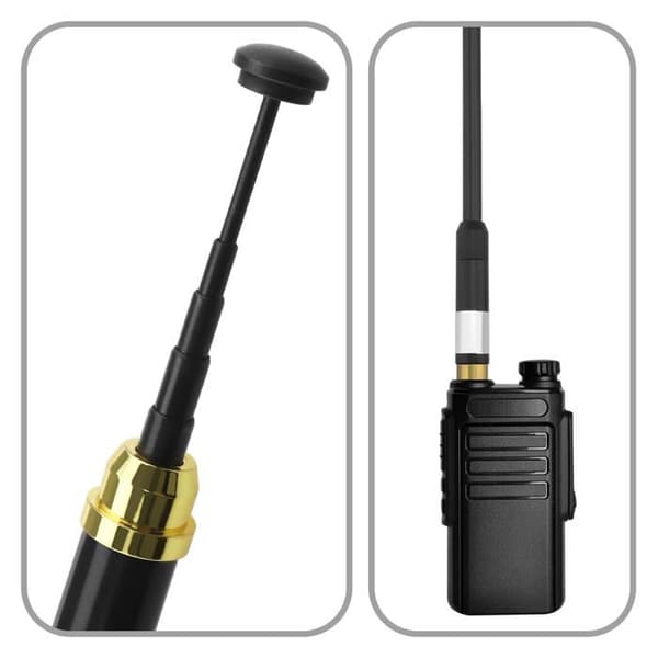 Antenn - ECSiNG - ECSiNGEN264 - Fällbar - Dubbel VHF/UHF-frekvens - Kontakt i mässing