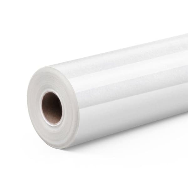 Värmeöverföringsvinyl Glitter - Vit - 30,5 x 90 cm
