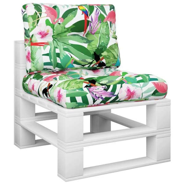 vidaXL Pallkuddar 2 st Multicolor Tyg 360662