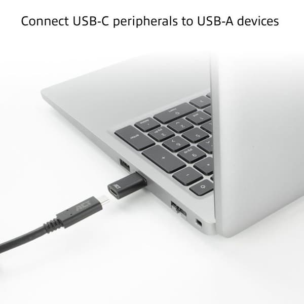 USB-adapter - ACT - AC7376 - USB A till USB C - USB 3.2 Gen1 - 5 Gbps